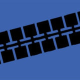 Farbstreifen Einser dunkelblau 10 Streifen