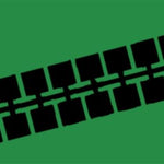 Farbstreifen Einser dunkelgrün 10 Streifen