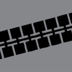 Farbstreifen Einser dunkelgrau 10 Streifen