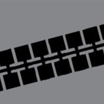 Farbstreifen Einser grau P1 10 Streifen