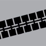 Farbstreifen Einser grau P3 10 Streifen