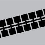 Farbstreifen Einser grau P4 10 Streifen