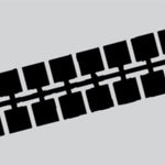 Farbstreifen Einser grau P5 10 Streifen