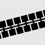 Farbstreifen Einser grau P6 10 Streifen