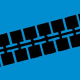 Farbstreifen Einser hellblau 10 Streifen