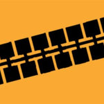 Farbstreifen Einser maisgelb 10 Streifen