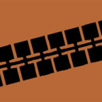 Farbstreifen Einser mittelbraun 10 Streifen