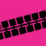 Farbstreifen Einser pink 10 Streifen