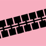 Farbstreifen Einser rosa 10 Streifen