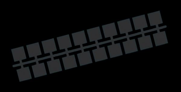 Farbstreifen Einser schwarz 10 Streifen