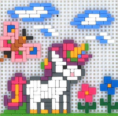 Stickit-Pixel "kleines Einhorn"