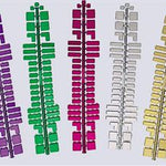 Farbstreifen gross grün metallic 6 Streifen