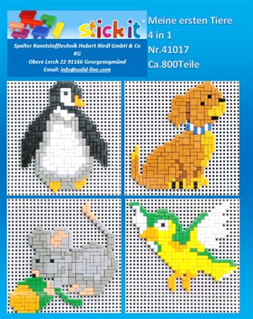 Stecksystem Meine ersten Tiere 4in1