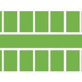 Farbstreifen gross mittelgrün 6 Streifen