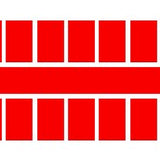 Farbstreifen gross rot 6 Streifen