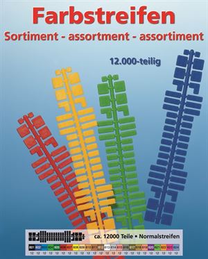 Sortiment Farbstreifen gross 601-624