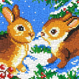 Stickit Zwei Häschen im Wald